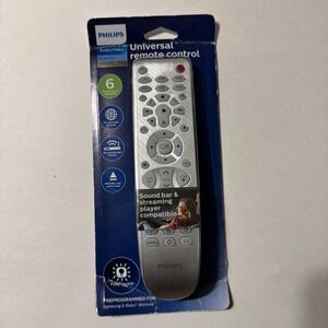 Philips Elite 6 Device Universal Remote Control Backlit Silver New In Box